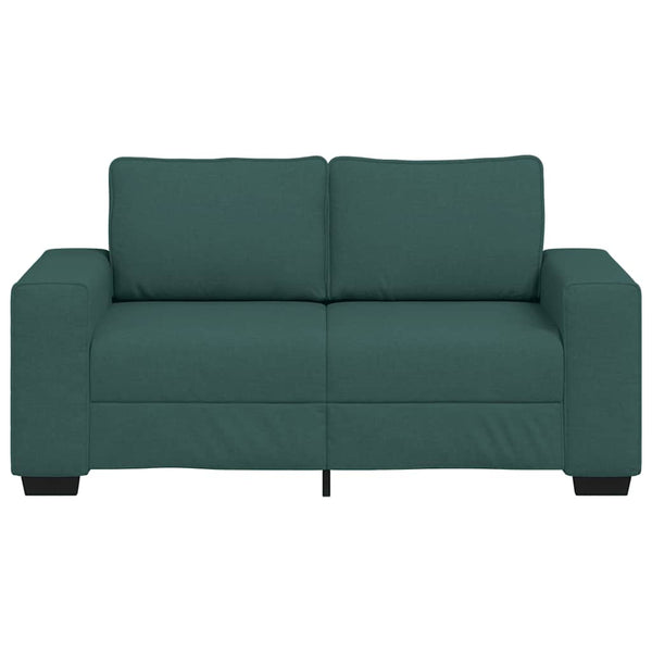 Dunkelgrünes 2-Sitzer Sofa, Stoff