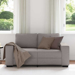 2-Sitzer Sofa Taupe Stoff 160 cm