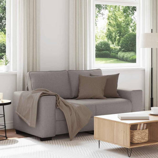2-Sitzer Sofa Taupe Stoff 160 cm