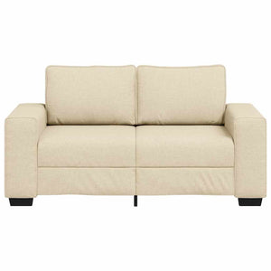 2-Sitzer Sofa Creme Stoff 160 cm