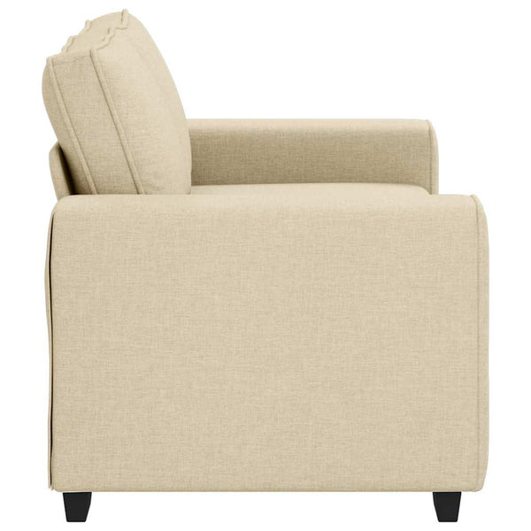 2-Sitzer Sofa Creme Stoff 160 cm