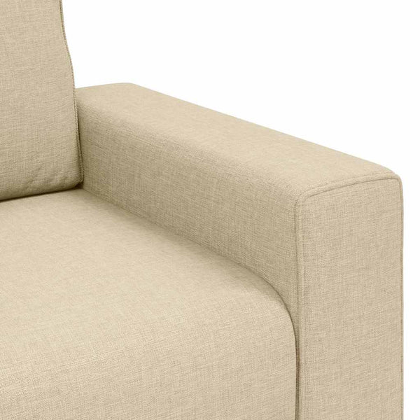 2-Sitzer Sofa Creme Stoff 160 cm
