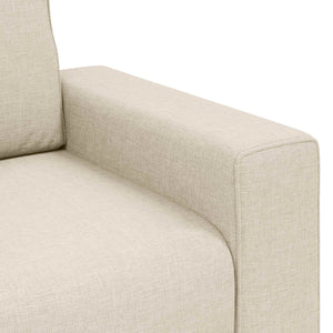 vidaXL | Canapé | avec oreillers avec oreillers Beige 160 x 77 x 82 cm Lin
