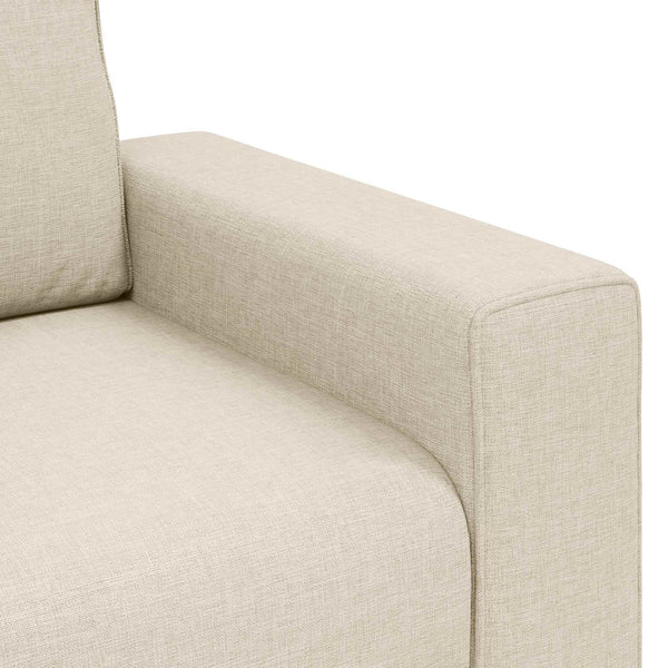 vidaXL | Canapé | avec oreillers avec oreillers Beige 160 x 77 x 82 cm Lin