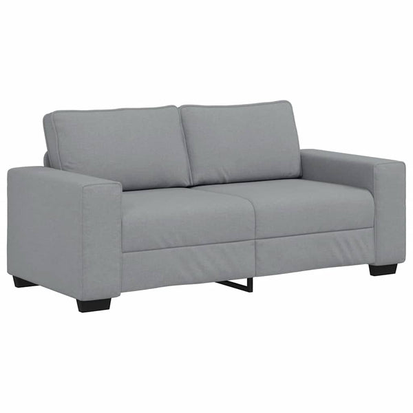 vidaXL Canapé 2 places Gris clair 180x77x82 cm Tissu