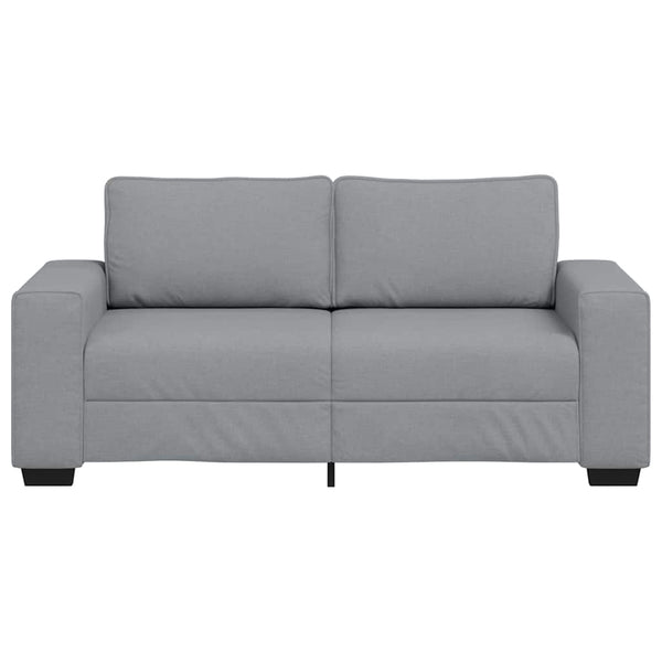 vidaXL Canapé 2 places Gris clair 180x77x82 cm Tissu