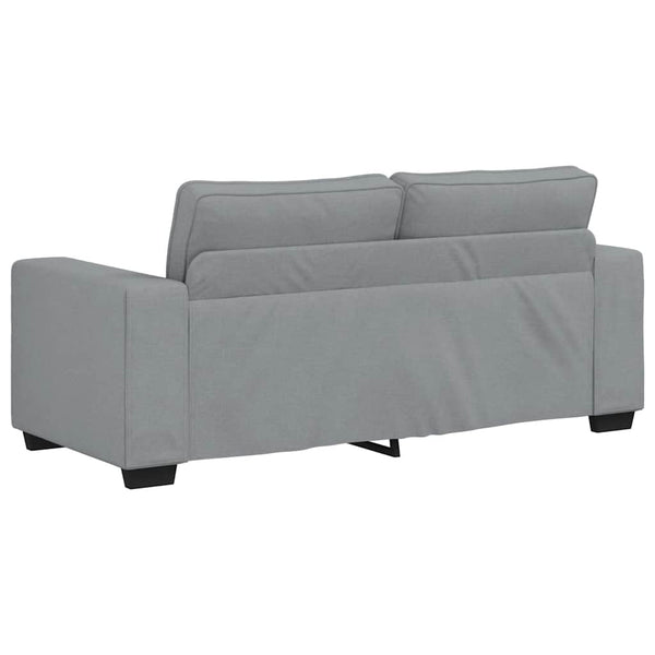 vidaXL Canapé 2 places Gris clair 180x77x82 cm Tissu