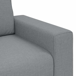 vidaXL Canapé 2 places Gris clair 180x77x82 cm Tissu