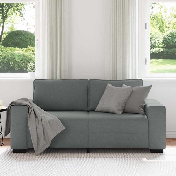 Dunkelgraues 2-Sitzer Sofa Stoff 180 cm