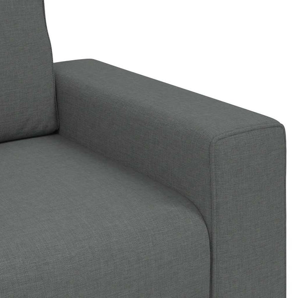 Dunkelgraues 2-Sitzer Sofa Stoff 180 cm