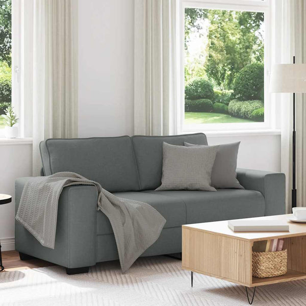 Dunkelgraues 2-Sitzer Sofa Stoff 180 cm