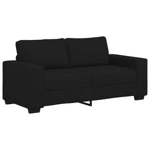 Schwarzes 2-Sitzer Sofa Stoff 180 cm