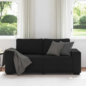Schwarzes 2-Sitzer Sofa Stoff 180 cm