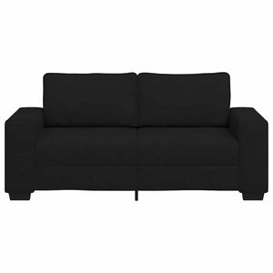 Schwarzes 2-Sitzer Sofa Stoff 180 cm