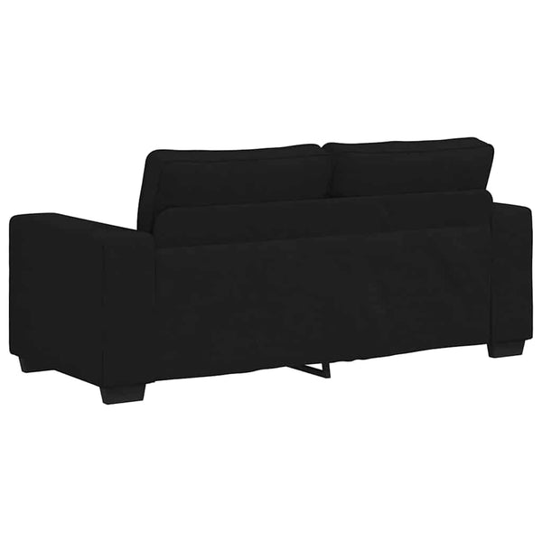 Schwarzes 2-Sitzer Sofa Stoff 180 cm