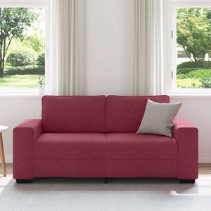 Weinrotes 2-Sitzer Sofa Stoff 180 cm