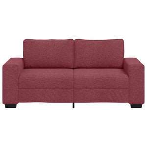 Weinrotes 2-Sitzer Sofa Stoff 180 cm