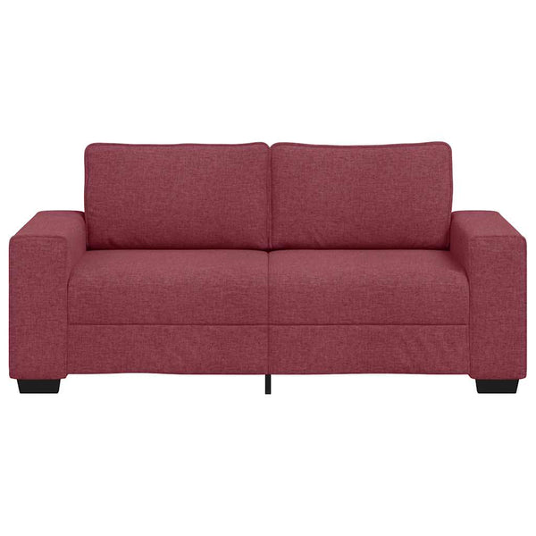 Weinrotes 2-Sitzer Sofa Stoff 180 cm