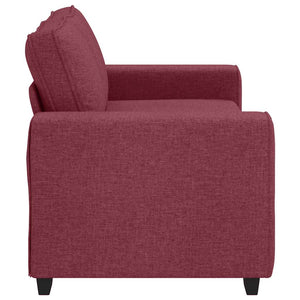Weinrotes 2-Sitzer Sofa Stoff 180 cm