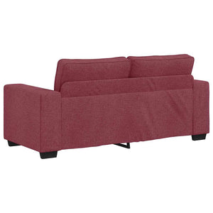 Weinrotes 2-Sitzer Sofa Stoff 180 cm