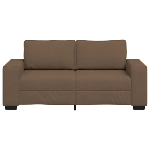 vidaXL Canapé à 2 places Marron 180x77x82 cm Tissu
