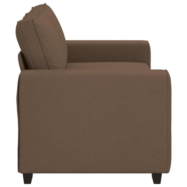 vidaXL Canapé à 2 places Marron 180x77x82 cm Tissu
