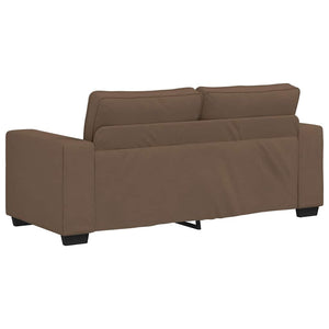 vidaXL Canapé à 2 places Marron 180x77x82 cm Tissu
