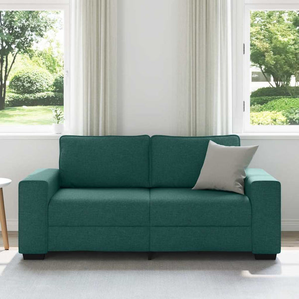 Dunkelgrünes 2-Sitzer Sofa