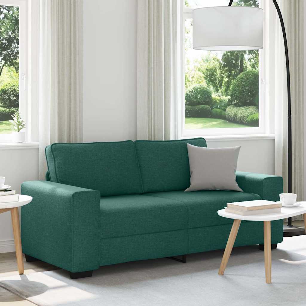 Dunkelgrünes 2-Sitzer Sofa