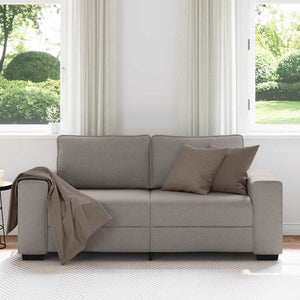 2-Sitzer Sofa Taupe Stoff 180 cm