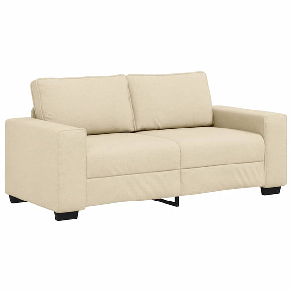 2-Sitzer Sofa Creme Stoff 180 cm
