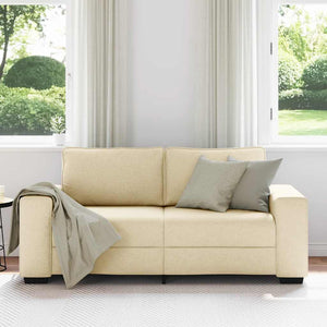 2-Sitzer Sofa Creme Stoff 180 cm