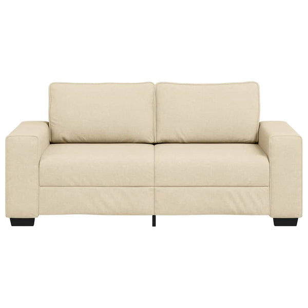 2-Sitzer Sofa Creme Stoff 180 cm
