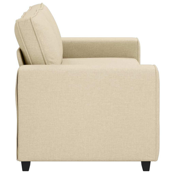 2-Sitzer Sofa Creme Stoff 180 cm