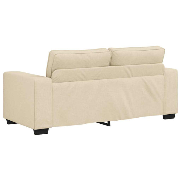 2-Sitzer Sofa Creme Stoff 180 cm