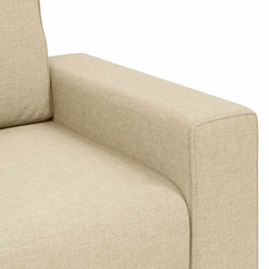 2-Sitzer Sofa Creme Stoff 180 cm