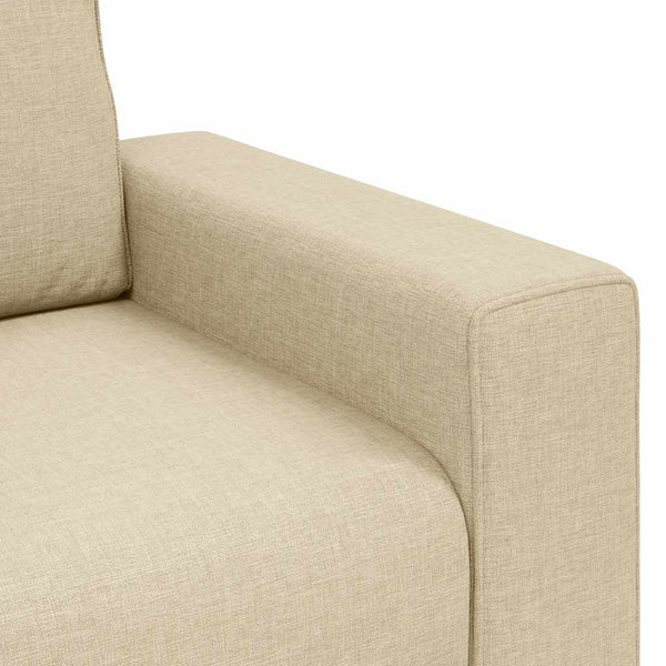 2-Sitzer Sofa Creme Stoff 180 cm