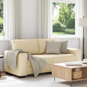 2-Sitzer Sofa Creme Stoff 180 cm