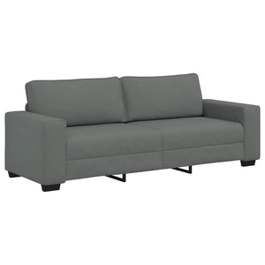 3-Sitzer Sofa Dunkelgrau Stoff