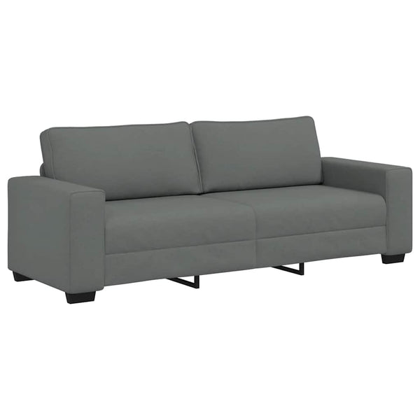 3-Sitzer Sofa Dunkelgrau Stoff