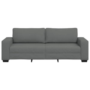 3-Sitzer Sofa Dunkelgrau Stoff