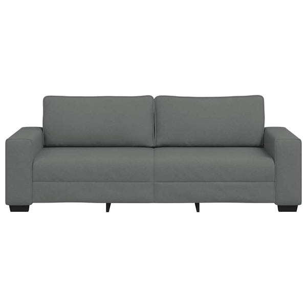 3-Sitzer Sofa Dunkelgrau Stoff