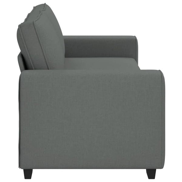 3-Sitzer Sofa Dunkelgrau Stoff