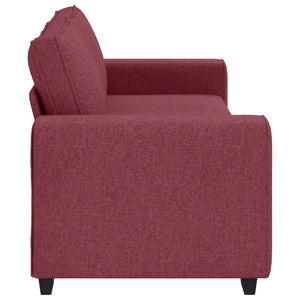 vidaXL Canapé 3 places rouge bordeaux 220x77x82 cm Tissu