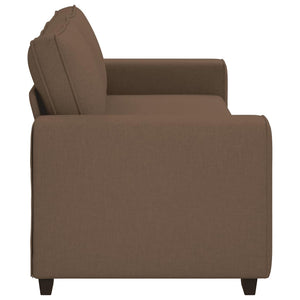 3-Sitzer Sofa Braun Stoff 220 cm