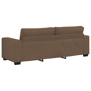 3-Sitzer Sofa Braun Stoff 220 cm
