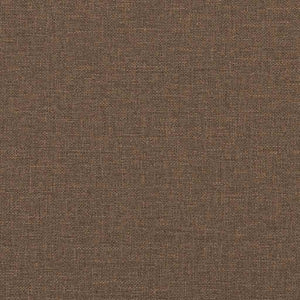 3-Sitzer Sofa Braun Stoff 220 cm