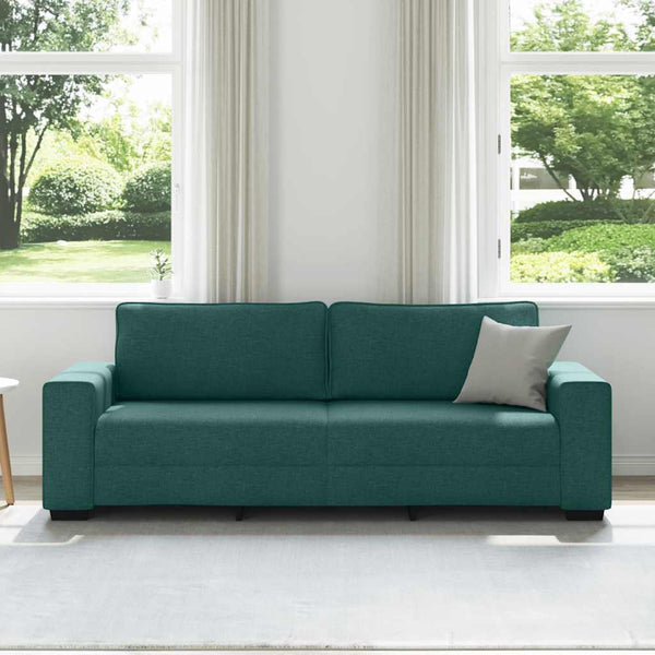 Dunkelgrünes 3-Sitzer Sofa