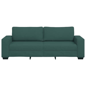 Dunkelgrünes 3-Sitzer Sofa