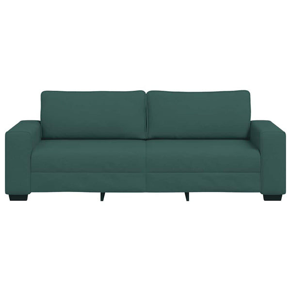 Dunkelgrünes 3-Sitzer Sofa